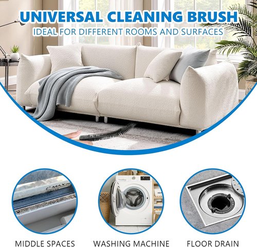 Full-Bristle Dryer Vent Cleaner Brush - Flexible 27.95-Inch Lint Removal Tool for Deep Cleaning & Efficiency