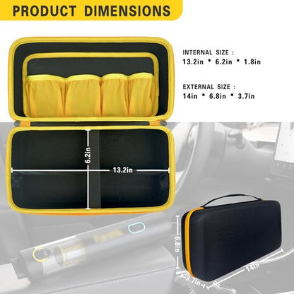 Fanttik Case for Slim V8/V10 Apex & Mate | Portable Hard Storage with Divider & Mesh Pocket