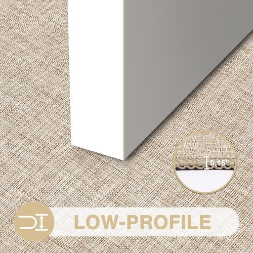 LEKEEPGO Ultra Thin Indoor Door Mat - Non-Slip Rubber Backing | Washable 17"x29" Khaki Entryway Mat