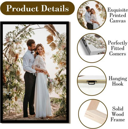 Custom Canvas Prints - Personalized Photo Wall Art for Weddings, Family, and Home Decor | 24x16