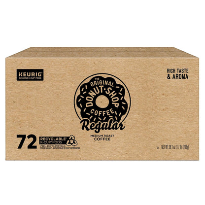 Original Donut Shop K-Cup Pods - Medium Roast Coffee, 72 Count | Single-Serve Convenience