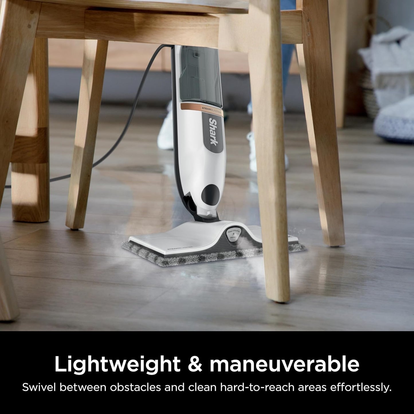 Shark SteamSpot Steam Mop - Powerful Steam Blaster Technology, 3 Modes, XL Water Tank | Lightweight for Sealed Hard Floors