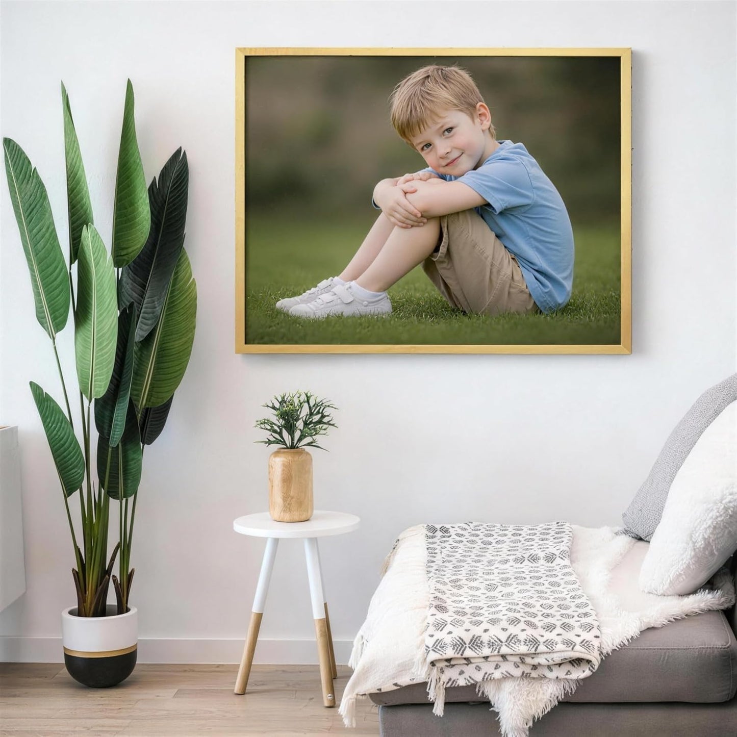 Skiennix Personalized Canvas Prints - Stunning Photo on Canvas (Gold, 16x20) | Perfect Home Decor & Gifts