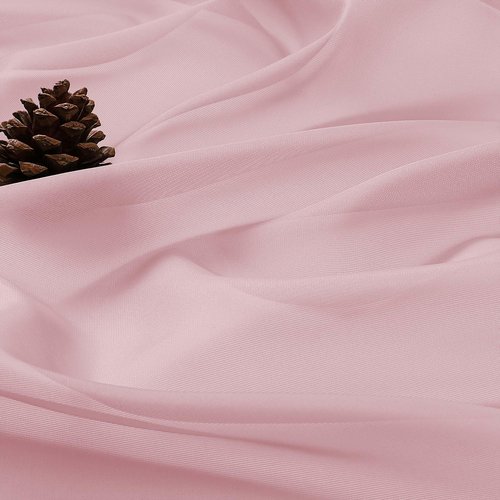 OWENIE Sheer Blush Curtains, Sheer Curtains 63 inch Length 2 Panels Set, Rod Pocket Voile Fimly Sheer Drapes for Living Room Bedroom, 2pcs, Blush, Each 59" W x 63" L