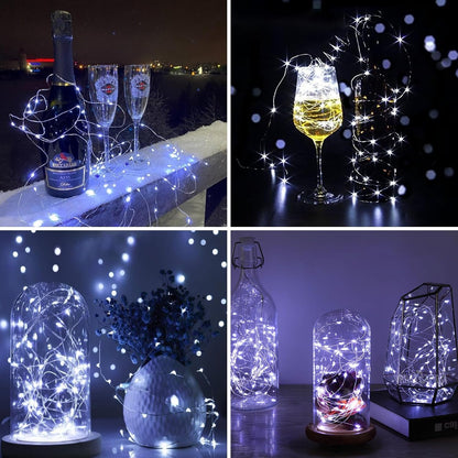 ZGWJ 12 Pack Fairy Lights - 7ft Battery Operated Mini LED String Lights | 3 Modes for DIY & Events