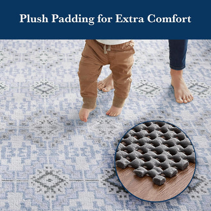 Veken Rug Pad Gripper - Non-Slip Dark Grey Mat for Hardwood & Tile Floors | 9x12 Ft Size