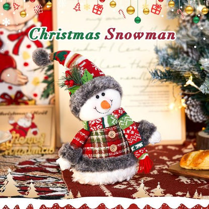 Houwsbaby 14" Christmas Snowman Decoration - Festive Snowman with Santa Hat, Scarf & Gloves | Perfect Holiday Decor