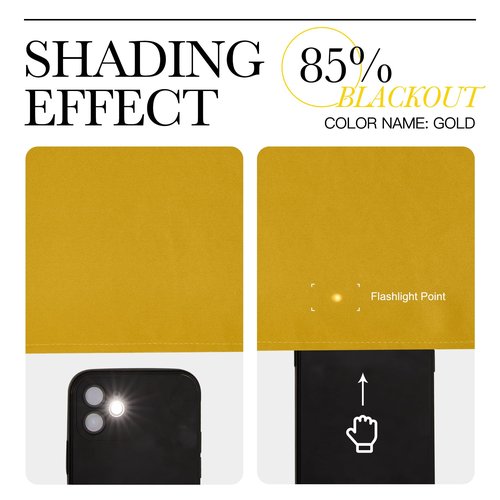 NICETOWN Gold Curtains 84 inches Long Blackout for Bedroom, Grommet Thermal Drapes Room Darkening Window Treatments for Living Room, W52 x L84, 2 Panels