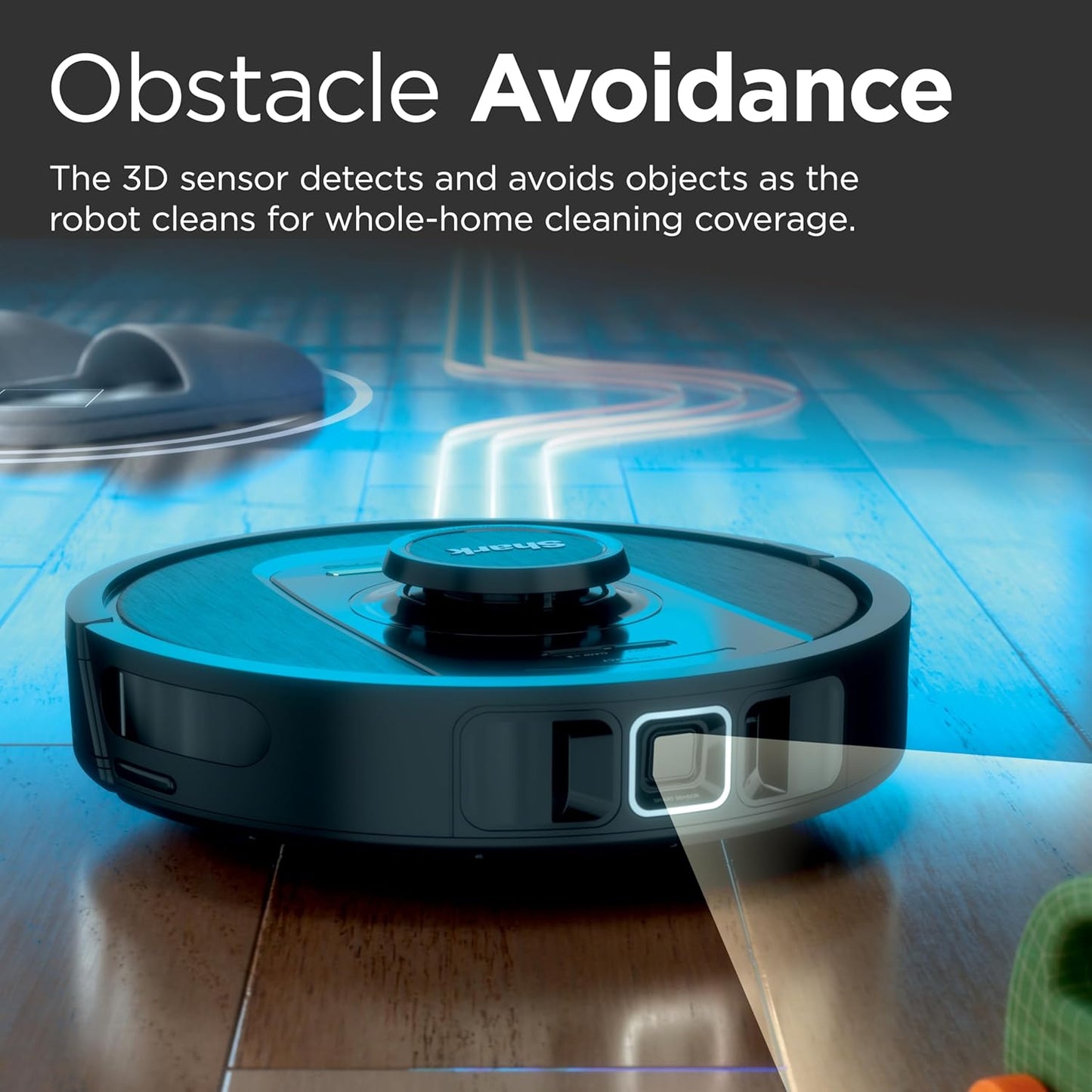 Shark PowerDetect Robot Vacuum - Self-Emptying with NeverStuck Tech | WiFi, HEPA, Black, Ideal for Pet Hair