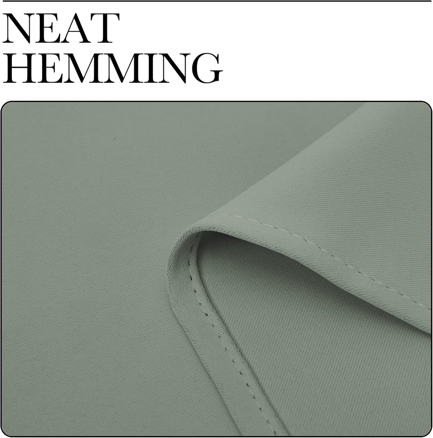 NICETOWN Blackout Curtain Panels - Thermal Insulated Grommet Drapes | 29x45 Inches, Greyish Green (1 Pair)