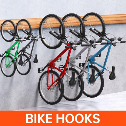GURADESIGN Heavy Duty Bike Hooks - 8-Pack, 100 LBS Capacity, 6 Inch for Garage Wall & Ceiling