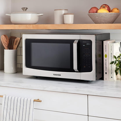 TOSHIBA Countertop Microwave Oven - Inverter Technology & Smart Sensor | 1.6 Cu.ft, Stainless Steel