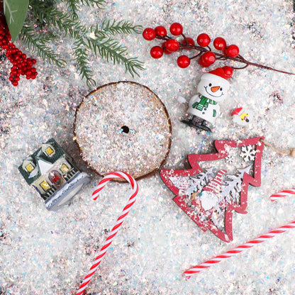 Santa Footprint Stencil by Christmas | Create Magical Holiday Decor with Fake Snow | Perfect for Crafting