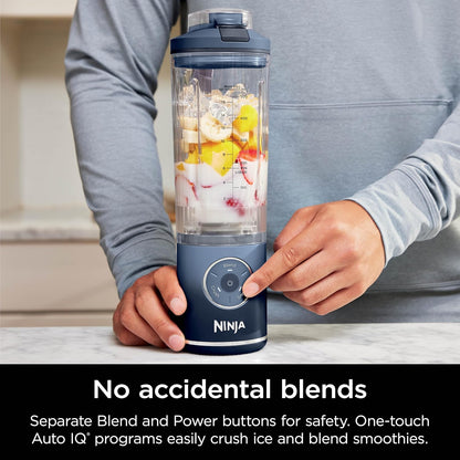 Ninja BC251NV Blast Max Personal Cordless Blender - Smoothies & Ice Crush, 22 oz. Navy Vessel - Certified Refurbished