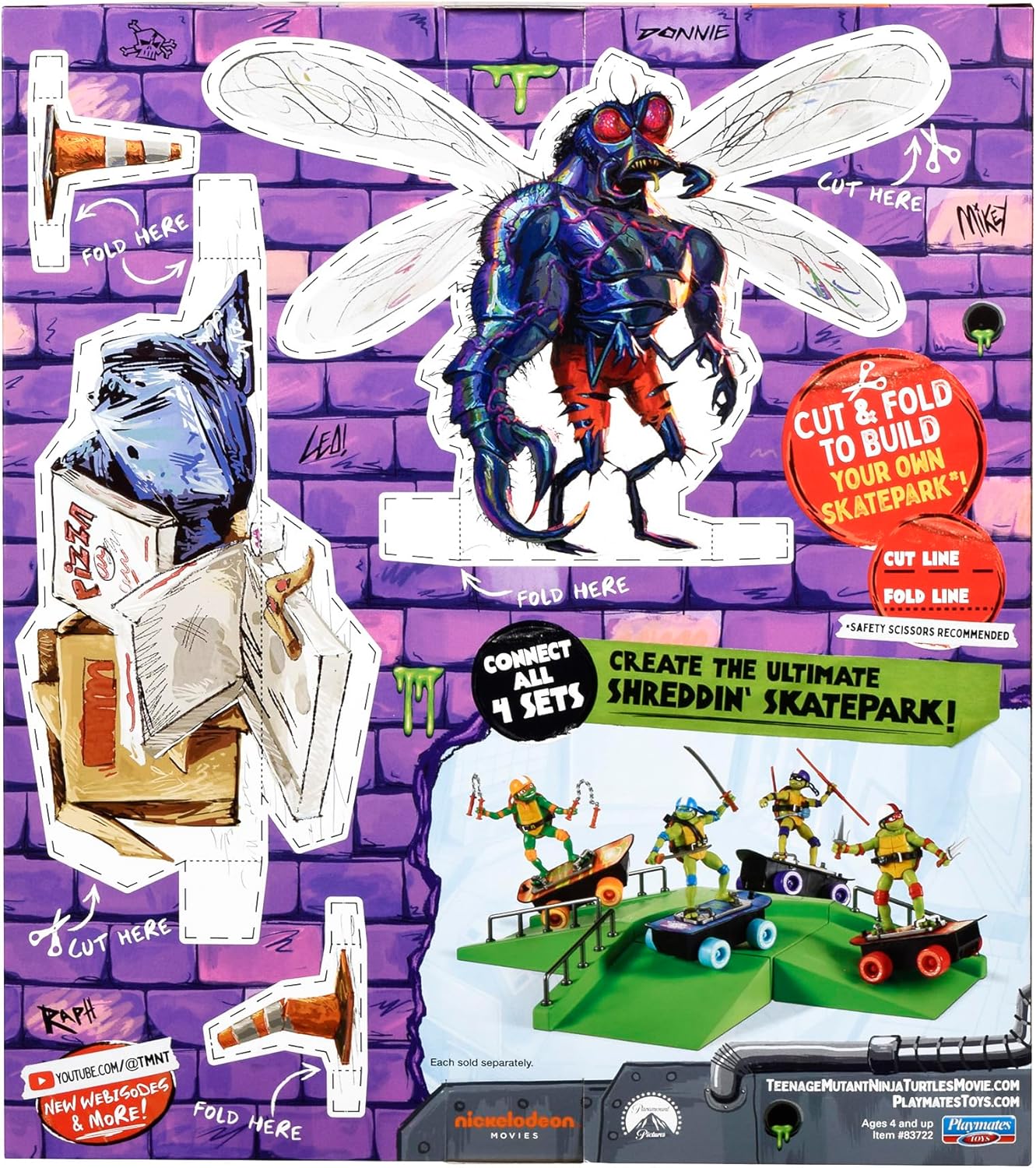 Playmates Toys - Teenage Mutant Ninja Turtles Donatello Skateboard Figure with Accessories | Exclusive Edition