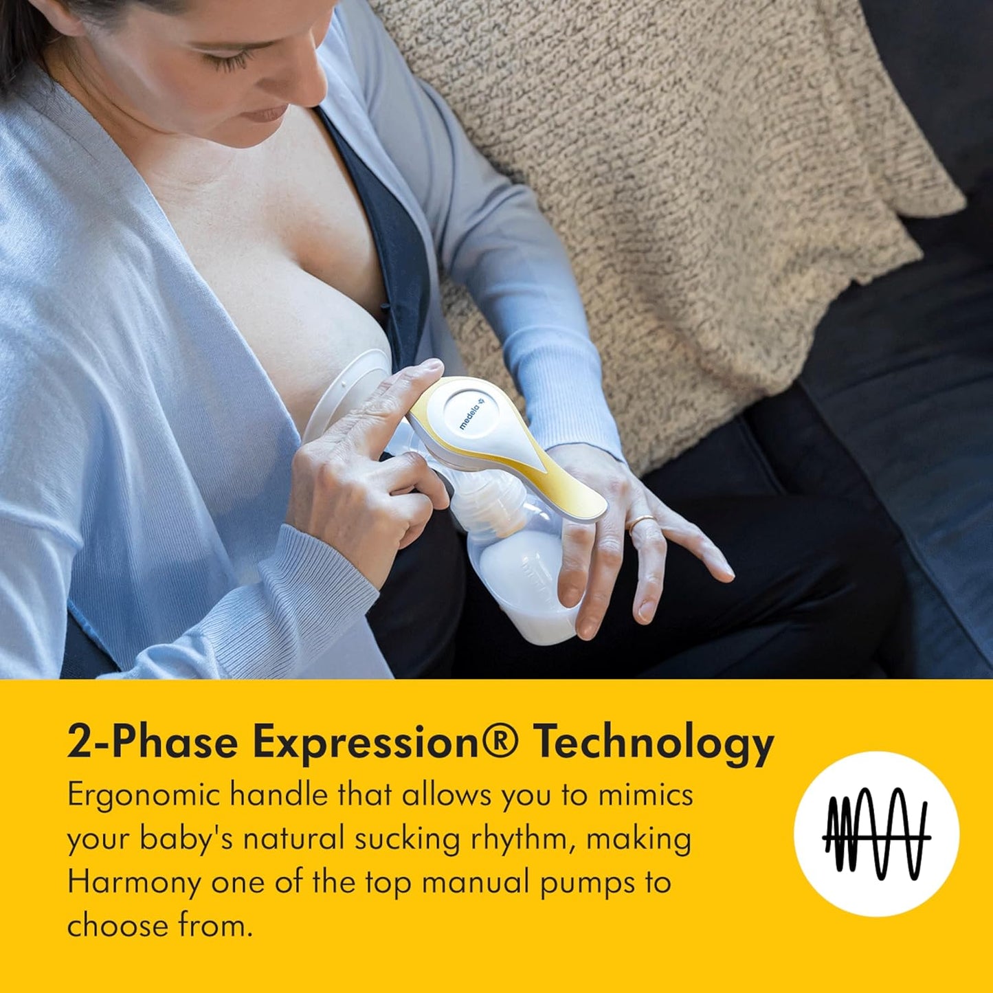 Medela Harmony Manual Breast Pump Bundle - Perfect Pair with Silicone Breast Milk Collector | Lightweight & BPA-Free