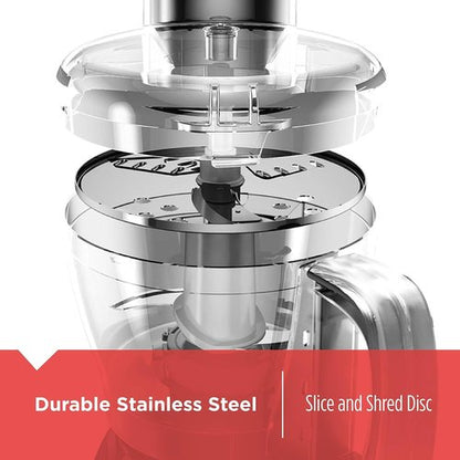 BLACK+DECKER 8-Cup Food Processor - Versatile Kitchen Appliance in Sleek Black Finish