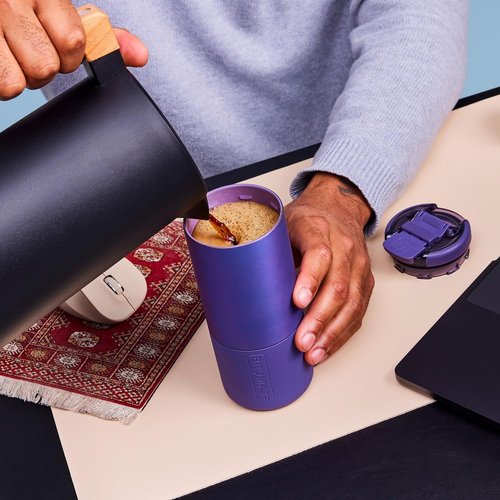 BrüMate 18oz Insulated Coffee Mug - 100% Leakproof | Ceramic-Lined & Travel-Friendly | Dark Aura