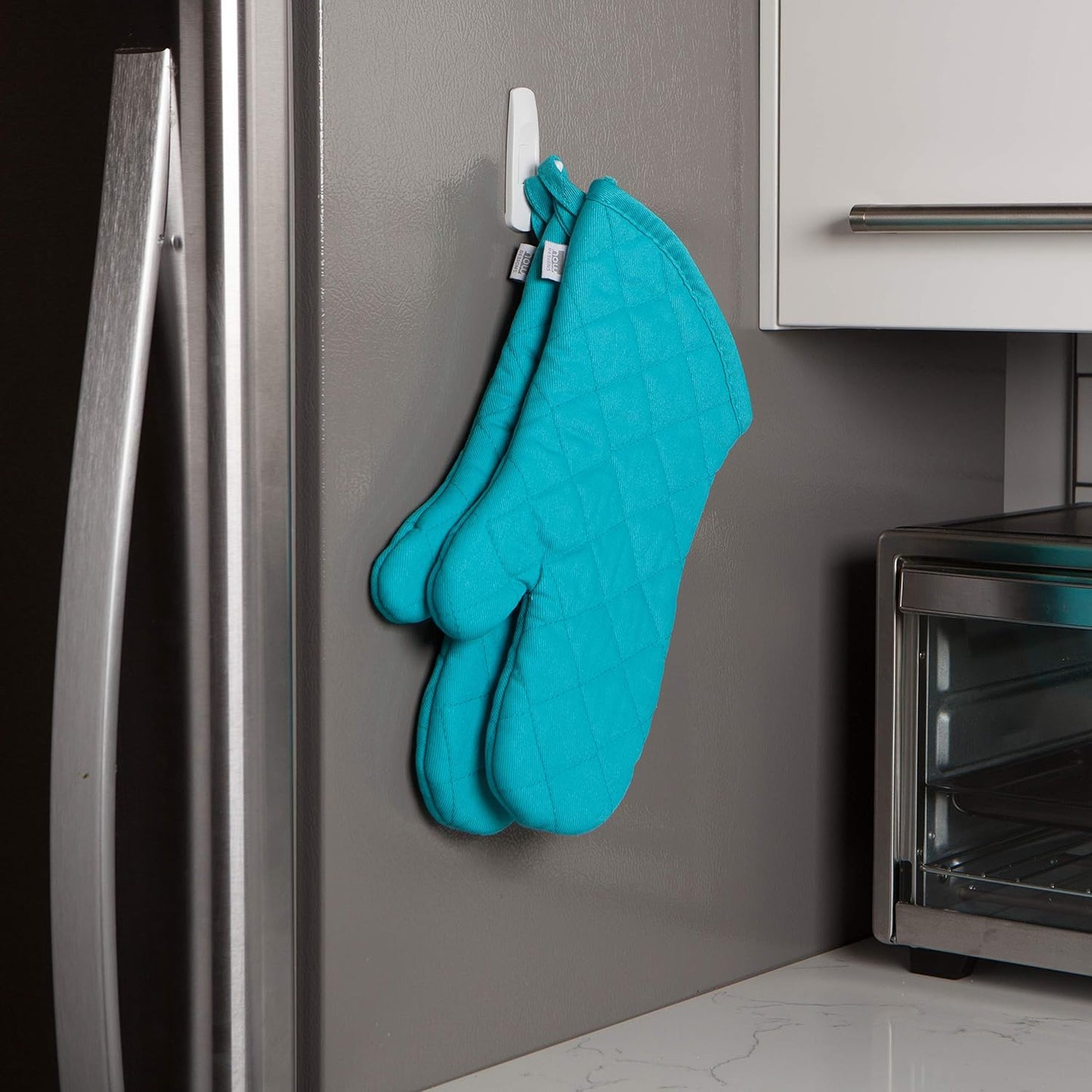 Now Designs Basic Oven Mitt | Bali Design - 6.5 x 13 in | Set of 2 for Stylish Kitchen Protection