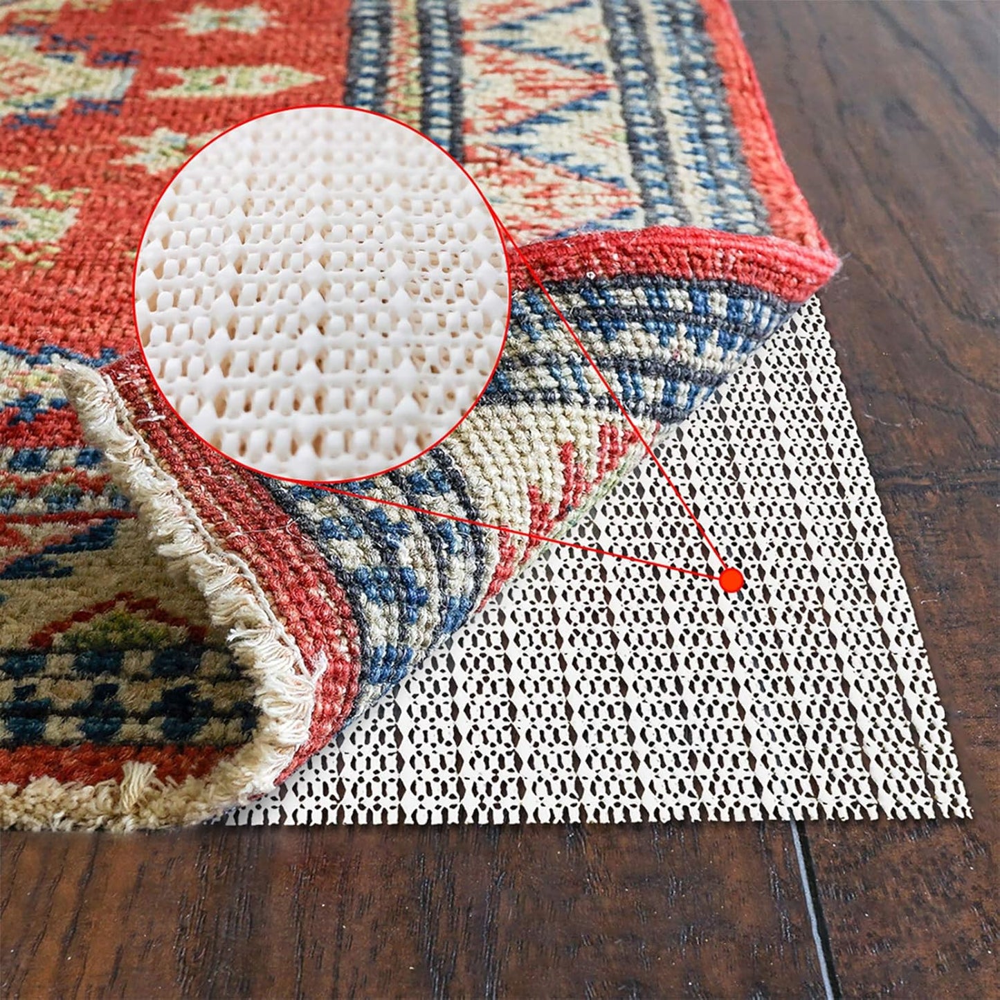 Regine Switzerland 8x10 Non-Slip Area Rug Pad - Gripper for Hard Surface Floors