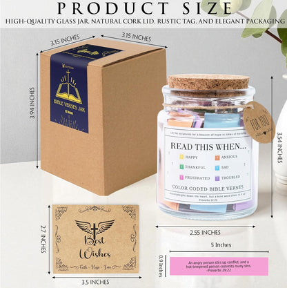 Read This When Bible Verses Jar - Thoughtful Christian Gifts for Mom | Perfect for Mother's Day & Birthdays