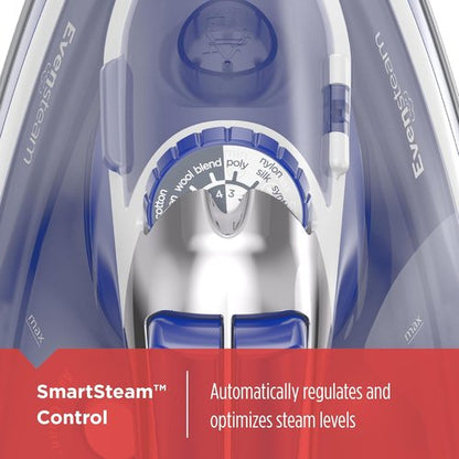 BLACK+DECKER Steam Iron - EvenSteam Soleplate & Smart Control | Easy-Fill Water Tank, 3-Way Shutoff
