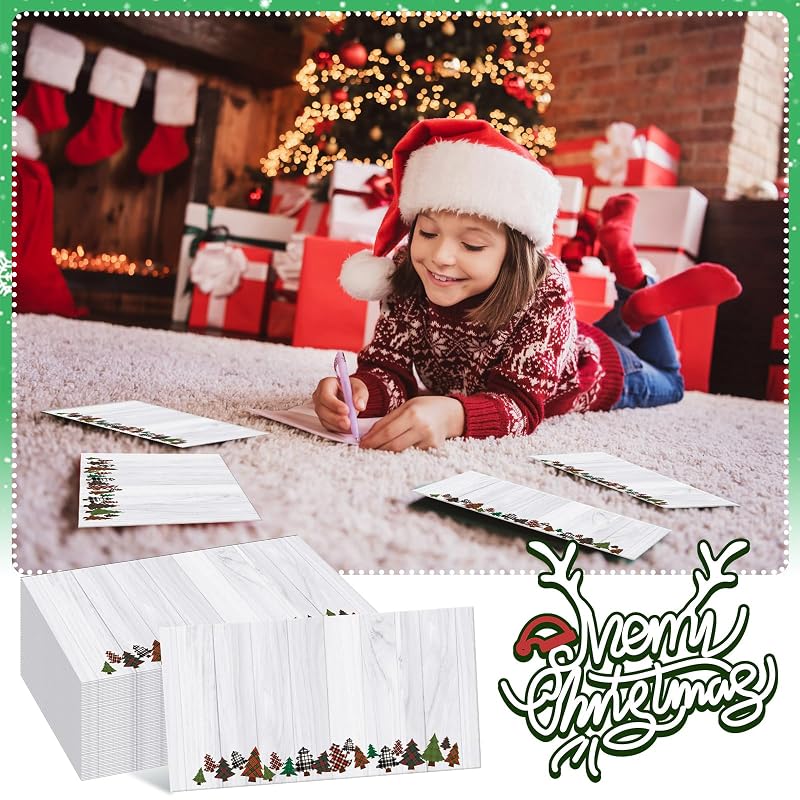 Rustic Gersoniel 160 Envelopes #10 - 9.45 x 4.13 in Christmas Winter Mailing, Peel & Seal