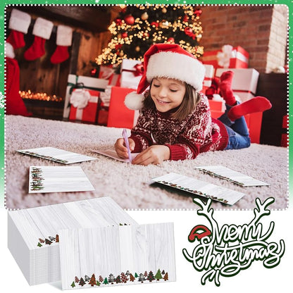 Rustic Gersoniel 160 Envelopes #10 - 9.45 x 4.13 in Christmas Winter Mailing, Peel & Seal