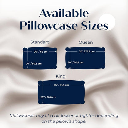 Mulberry Silk Pillowcase - Luxurious Pure Silk Cover for Healthier Hair & Smoother Skin | Soft & Breathable