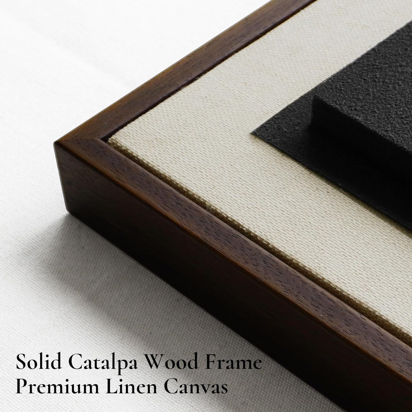 Thalasse 3D Textured Framed Abstract Wall Art - Modern Geometric Black & White Decor | 16x24 In, 2 Piece Set