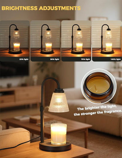 Skiennix Candle Warmer Lamp - Timer & Dimmer Feature | Perfect Birthday Gift for Mom & Friends