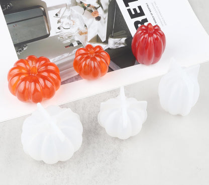 Skiennix 3D Pumpkin Silicone Molds - 3-Pack for Epoxy Resin, Soap & Candle Making | Perfect for Halloween