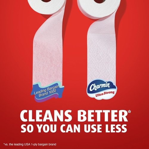 Charmin Ultra Strong Toilet Paper - 6 Mega Rolls (24 Regular) | 2-Ply, Soft & Durable