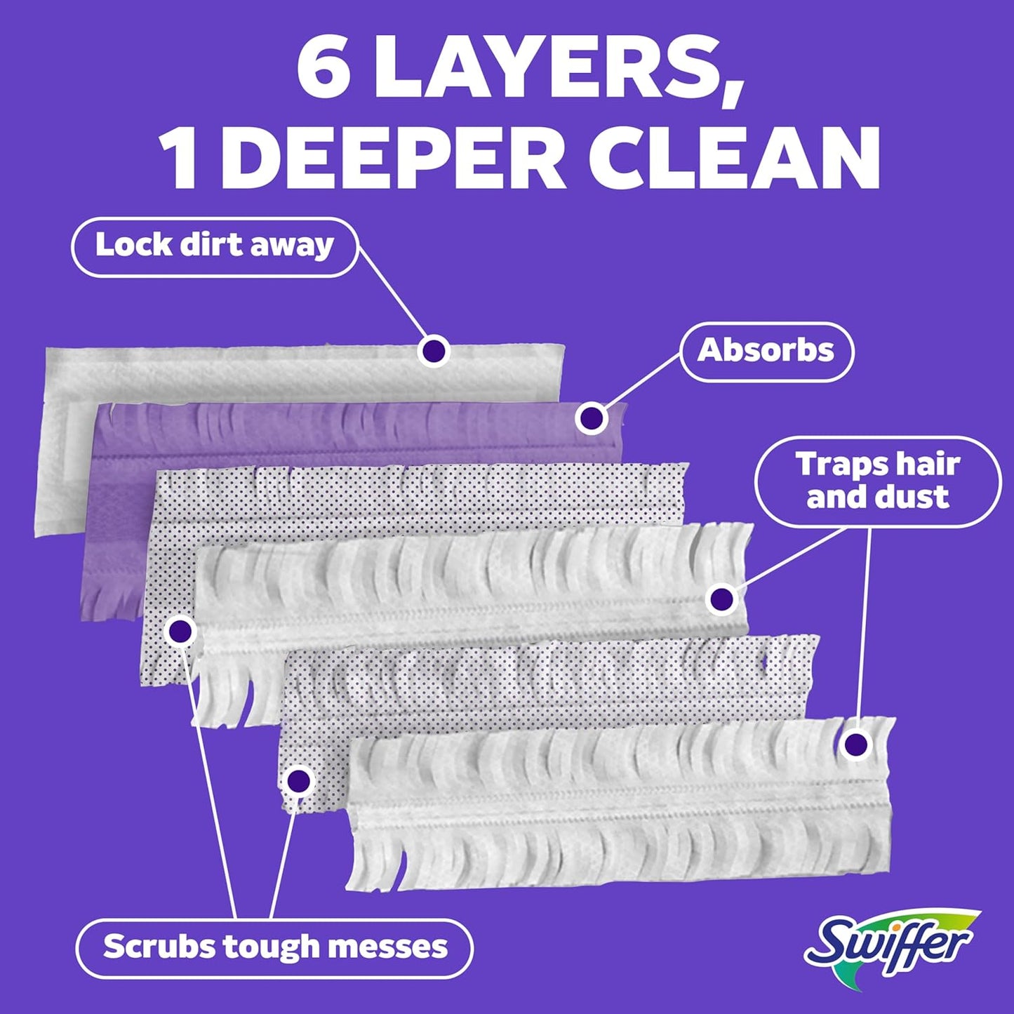 Swiffer PowerMop Multi-Surface Mopping Pad Refills - 11 Count for Effective Floor Cleaning