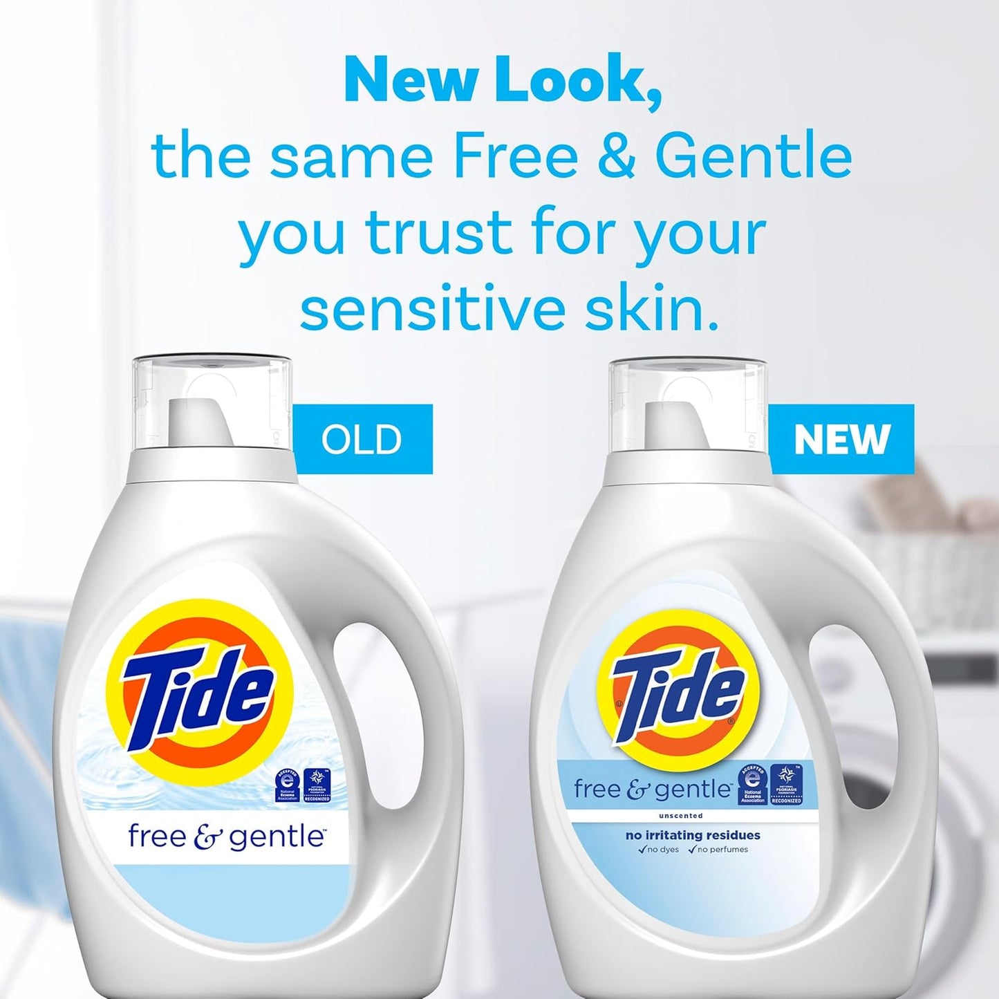Tide Free & Gentle Liquid Laundry Detergent - 64 Loads | 84 Fl Oz for Sensitive Skin Cleaning