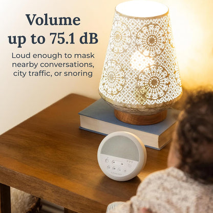 Yogasleep Nod White Noise Sound Machine - Soft Night Light & Sleep Timer | 20 Sound Options for All Ages