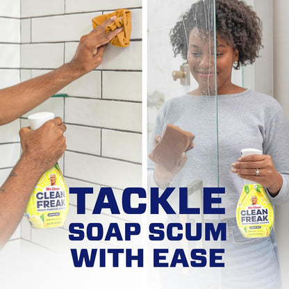 Mr. Clean Clean Freak Multi-Surface Cleaning Spray - Deep Cleaning Mist Starter Kit & Refill Bundle, Lemon Zest, 64 fl oz