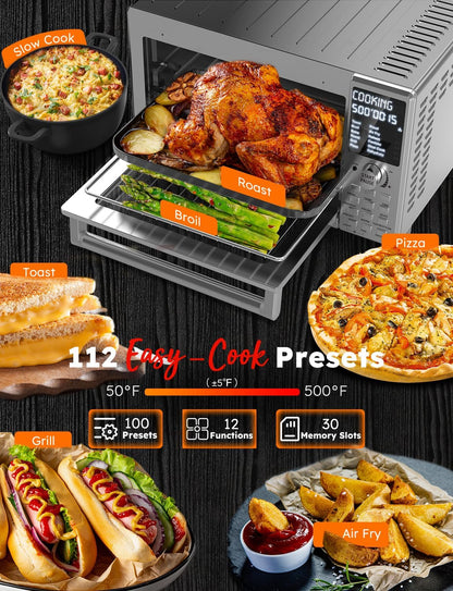 Nuwave Bravo XL Pro Air Fryer Toaster Oven - Ultra-Fast 2025 Convection System, 30QT, Stainless Steel