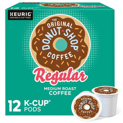 The Original Donut Shop Regular Keurig Single-Serve K-Cup Pods, Medium Roast Coffee, 12 Count