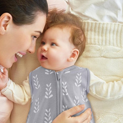 Looxii Baby Sleep Sack 0.5 TOG, 100% Cotton 3 Pack Wearable Blanket Baby Sleep Bag for Newborn Infant, 2-Way Zipper Lightweight Toddler Sleeping Sack 6-12 Months