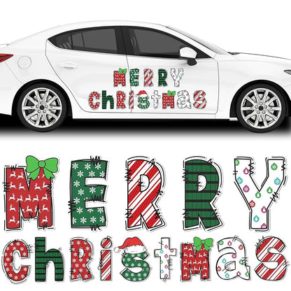 Variation of THIS listing: Cute Xuhal 14 Pcs Christmas Car Magnets Reflective Merry Xmas Letters