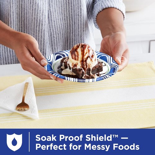 Dixie Ultra Small Paper Plates - Heavy Duty, Microwave-Safe & Soak-Proof | 6 7/8" Inch, 44 Count