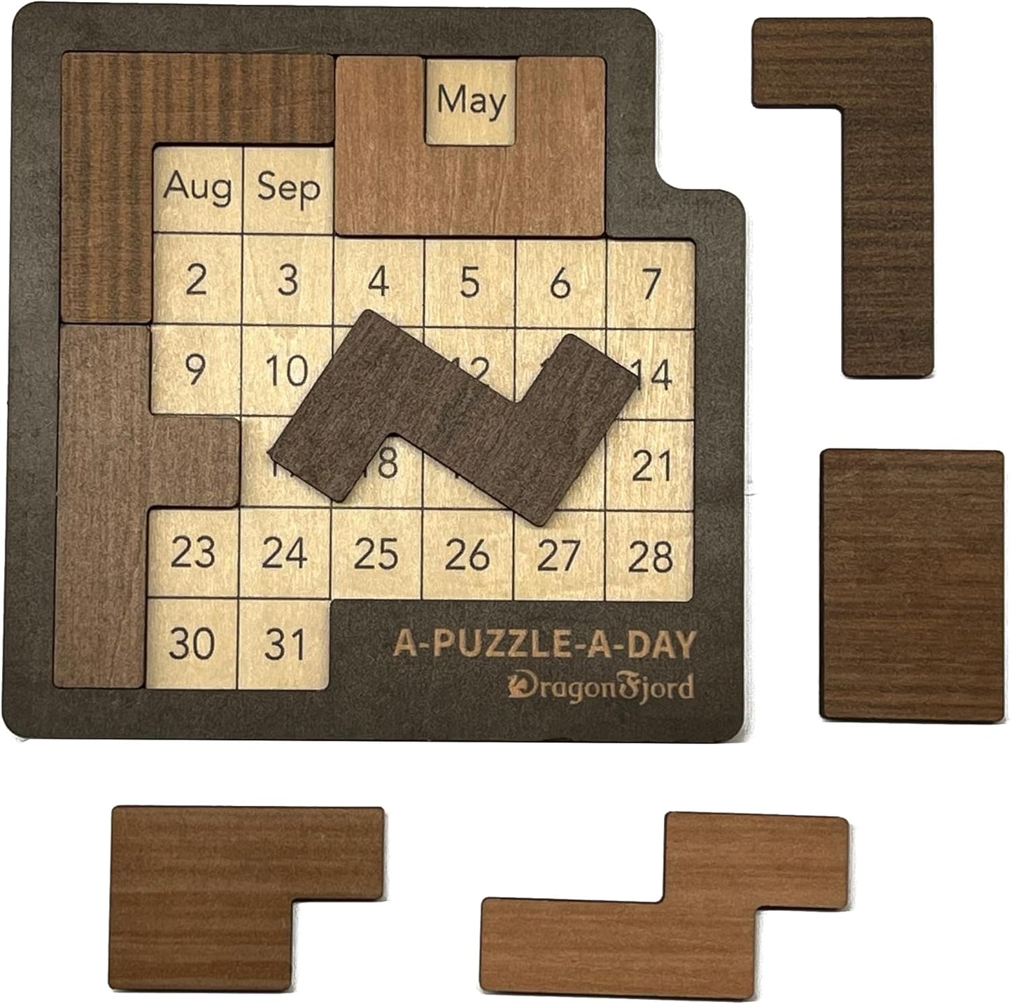 DragonFjord A-Puzzle-A-Day Premium Boxed Edition | 365+ Daily Challenges with Magnetic Storage & Hint Book