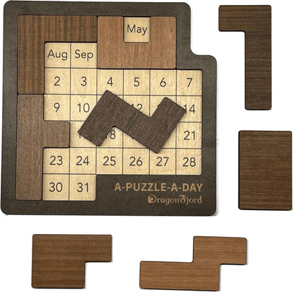 DragonFjord A-Puzzle-A-Day Premium Boxed Edition | 365+ Daily Challenges with Magnetic Storage & Hint Book