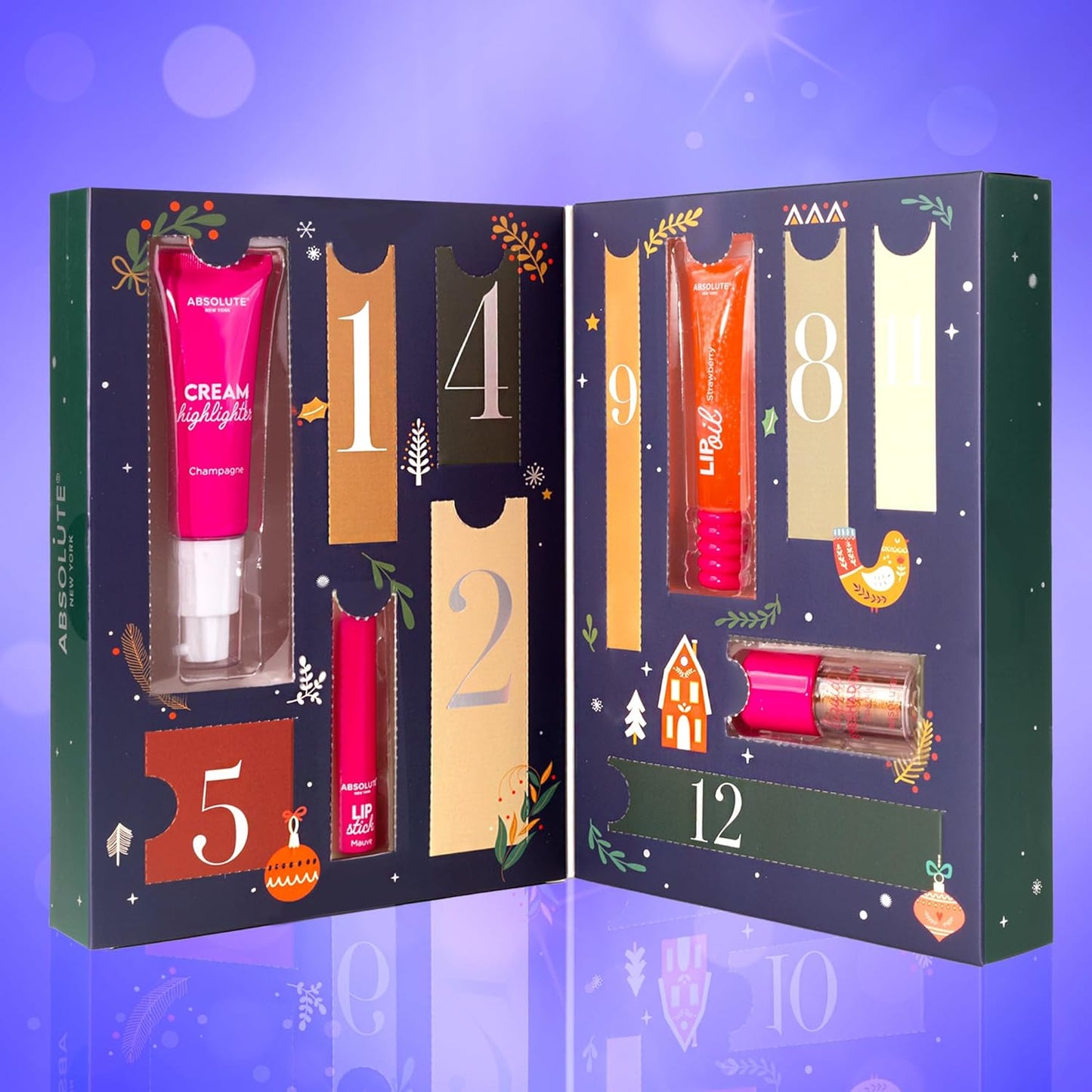 Absolute New York Advent Calendar - 12 Days of Limited Edition Makeup Essentials for 2025