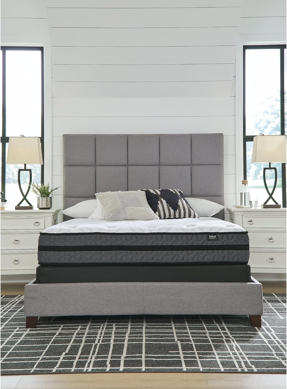 Signature Design by Ashley 10-Inch Hybrid Gel Memory Foam Mattress - Pressure Relief & Lumbar Support, Full Size