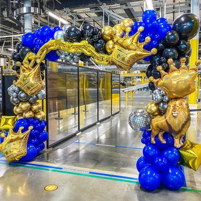 Voircoloria Royal Blue Balloon Garland Kit - 90 Pack in Various Sizes for Graduation, Weddings & Parties