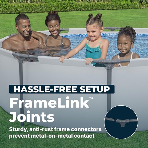 Bestway Steel Pro MAX 10' x 30" Above Ground Pool - Durable Round Metal Frame with Filter Pump & Cartridge