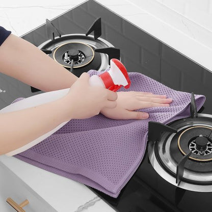 Homaxy Kitchen Dish Towels - Ultra Soft 100% Cotton Waffle Weave, Quick Drying, 13 x 28 Inches, 8-Pack in Lavender