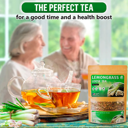 Lemongrass Tea Loose Leaf Bulk – 4 oz Loose Leaf Herbal Tea – Tea With Lemongrass – Lemongrass Teas – Caffeine Free - Loose Leaf Tea Lemongrass - Lemongrass Tea Loose – Lemongrass For Tea